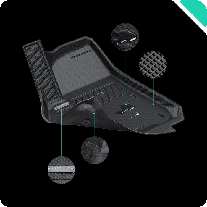 Haloblk フロアマット モデル S 左ハンドル用