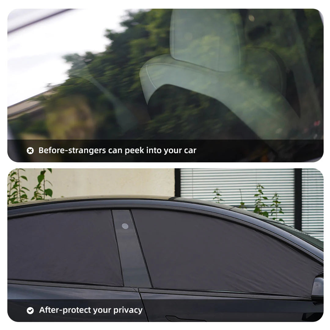 テスラ 車中泊窓シェード