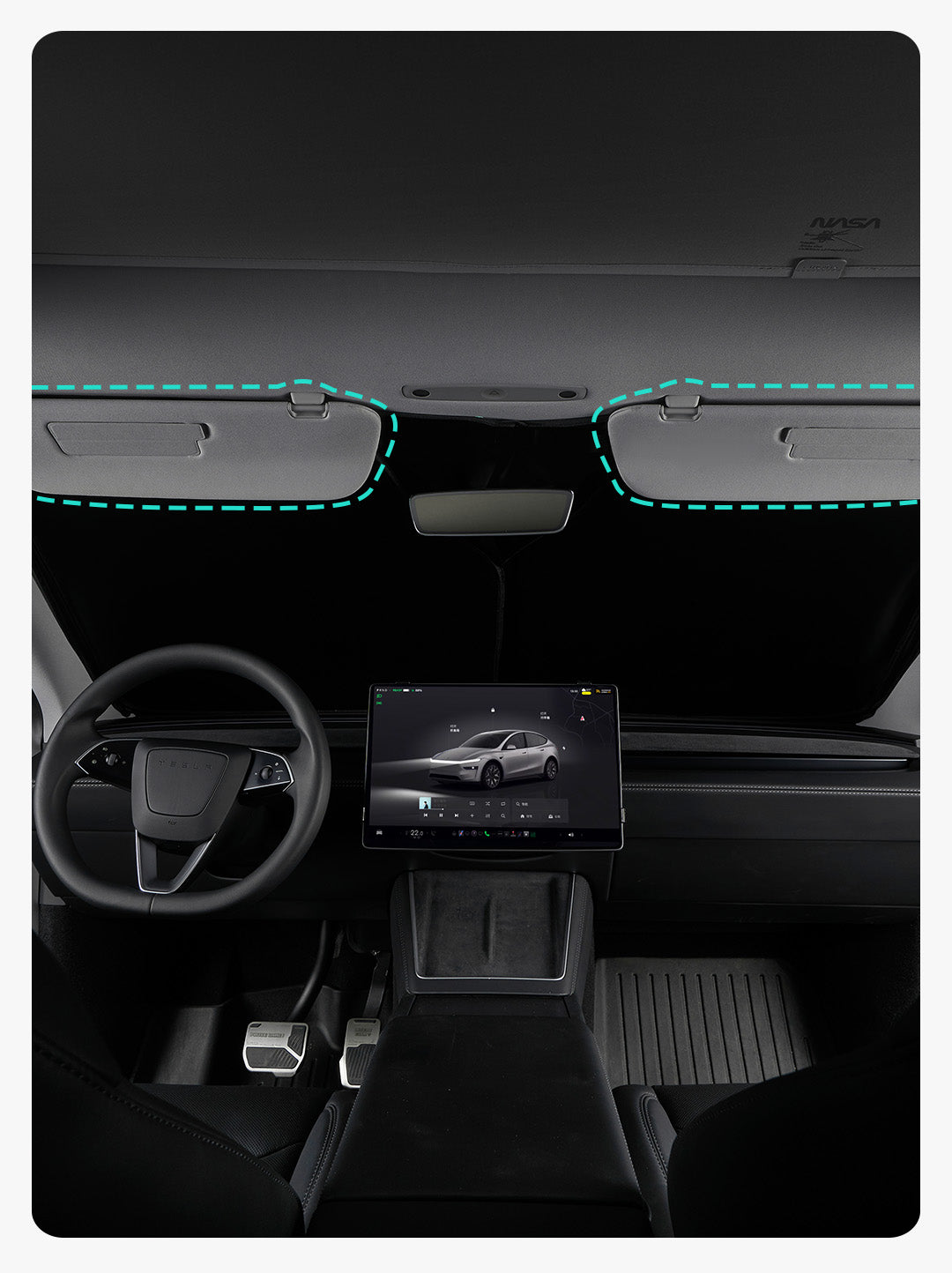 HALOBLK NASA フロントサンシェード（全車種対応）