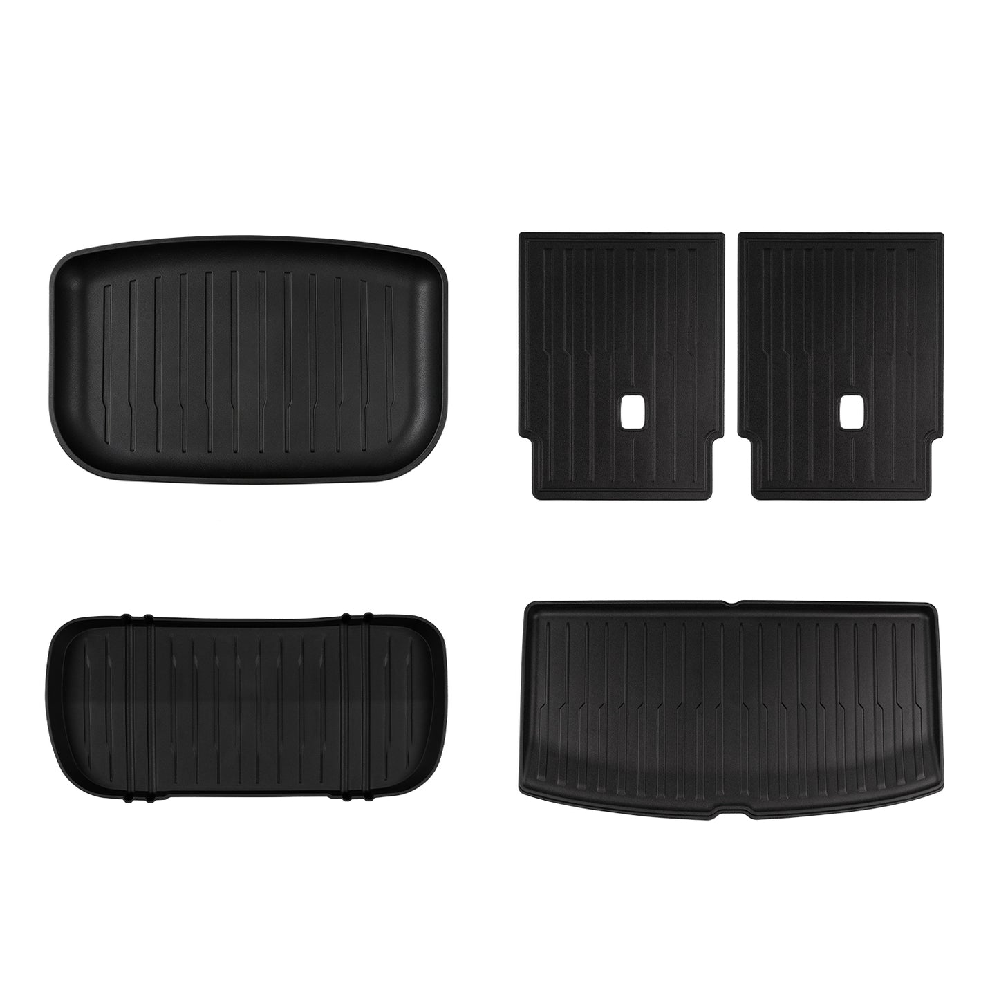 HALOBLK Tesla Model YL 専用 ラゲッジマット 5点セット｜フランク・トランク・後席背面保護マット